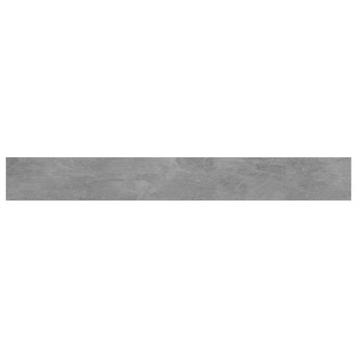 vidaXL Prídavné police 4 ks, betónovo sivé 80x10x1,5 cm, drevotrieska