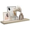 vidaXL Pl&aacute;vaj&uacute;ca n&aacute;stenn&aacute; polica, dubov&aacute; 90x23,5x3,8 cm, MDF