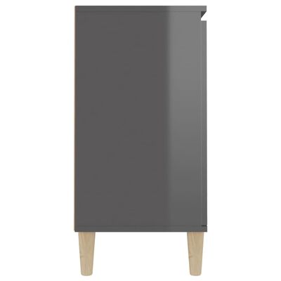 vidaXL Komoda, lesklá sivá 103,5x35x70 cm, kompozitné drevo