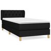 vidaXL Posteľn&yacute; r&aacute;m boxspring s matracom čierny 80x200 cm l&aacute;tka