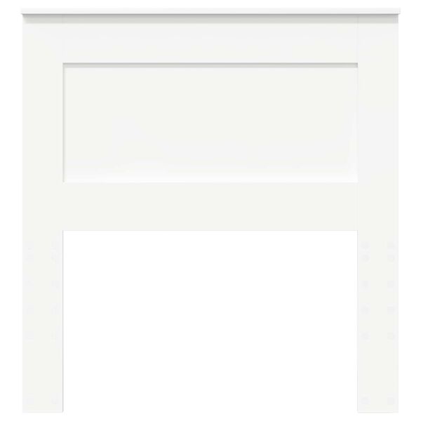 vidaXL Zadn&eacute; čelo s čelnou doskou Biela 75 cm Kompozitn&eacute; drevo