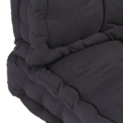 vidaXL Podložky na paletový nábytok 2 ks, bavlna, čierne