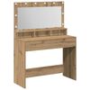 vidaXL Toaletn&yacute; stol&iacute;k Remeseln&yacute; dub 100 x 41 x 135 cm