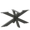 vidaXL Noha konferenčn&eacute;ho stol&iacute;ka v tvare pav&uacute;ka, antracitov&aacute;, 98x58x(42-43) cm, oceľ