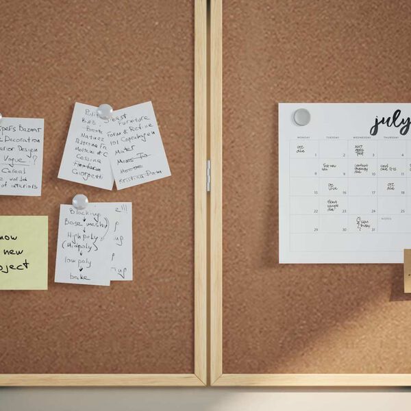 vidaXL Informačn&aacute; n&aacute;stenka Hned&aacute; 80 x 80 x 1.4 cm Borovicov&yacute; mas&iacute;v