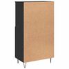 vidaXL Highboard Čierna 60 x 36 x 110 cm Kompozitn&eacute; drevo