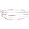 vidaXL Posteľn&yacute; r&aacute;m boxspring s matracom kr&eacute;mov&yacute; 180x200 cm l&aacute;tka