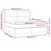 vidaXL Posteľn&yacute; r&aacute;m boxspring s matracom modr&yacute; 160x200 cm l&aacute;tka