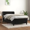 vidaXL Posteľn&yacute; r&aacute;m boxspring s matracom čierny 90x190 cm zamat