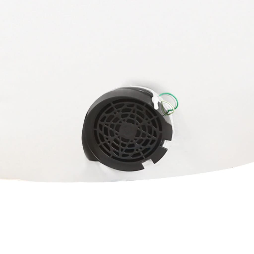 vidaXL Nafukovací vianočný snehuliak s LED 630 cm