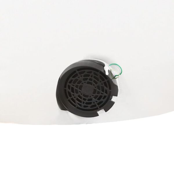 vidaXL Nafukovací vianočný snehuliak s LED 630 cm