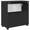 vidaXL K&uacute;peľňov&aacute; skrinka na um&yacute;vadlo s poličkou Čierna 60 x 30 x 60 cm