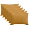 vidaXL Poťah na podložku 6 pcs HEERLEN Žlt&aacute; 40 x 60 cm man&scaron;estr