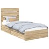 vidaXL &Uacute;ložn&aacute; posteľ Sonoma dub 70 x 190 cm Kompozitn&eacute; drevo