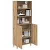 vidaXL Highboard Remeseln&yacute; dub 69,5 x 32,5 x 180 cm Kompozitn&eacute; drevo