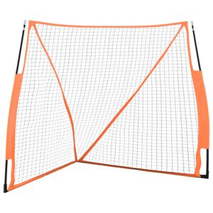 vidaXL Bejzbalov&aacute; sieť oranžovo-čierna 183x182x183cm oceľ a polyester