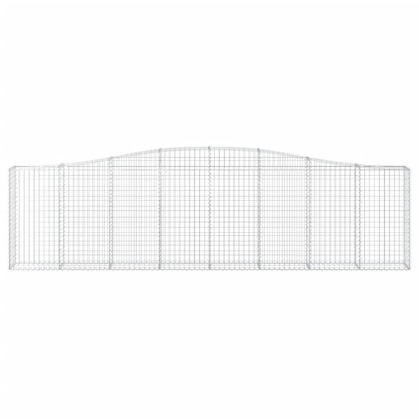 vidaXL Oblúkové gabiónové koše 2 ks 400x30x100/120cm pozinkov. železo