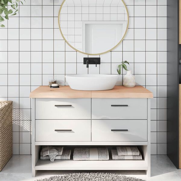 vidaXL K&uacute;peľňov&aacute; doska 120x60x(2-6) cm neo&scaron;etren&yacute; mas&iacute;v