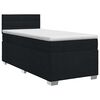 vidaXL Posteľ boxspring s matracom Čierna 90 x 190 cm L&aacute;tka