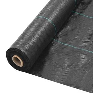 vidaXL Tkanina proti burine PP 1x50 m čierna