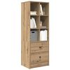 vidaXL Highboard so z&aacute;suvkou Remeseln&yacute; dub 45,5 x 34 x 127 cm