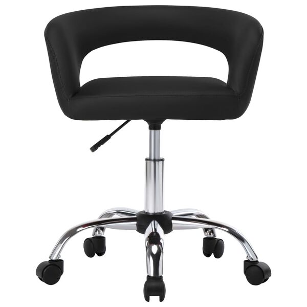 vidaXL Jed&aacute;lensk&eacute; stoličky 2 ks čierne umel&aacute; koža