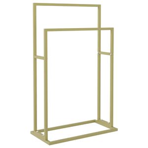 vidaXL Voľne stojaci stojan na uter&aacute;ky zlat&yacute; 48x24x78,5 cm železo