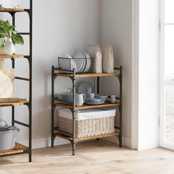 vidaXL Kuchynsk&yacute; voz&iacute;k Star&eacute; drevo 50 x 35 x 75.5 cm Kompozitn&eacute; drevo