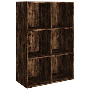 vidaXL Knižnica/komoda dymov&yacute; dub 66x30x98 cm spracovan&eacute; drevo