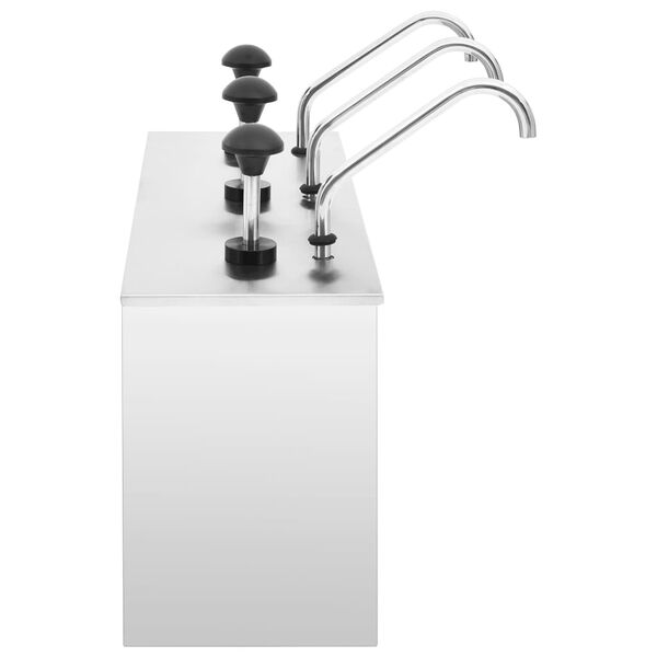 vidaXL D&aacute;vkovač na om&aacute;čku nehrdzavej&uacute;ca oceľ 3 x 3,5 l