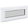 vidaXL Podkrovn&eacute; okno RISOR 90 x 40 cm PVC a sklo Biela