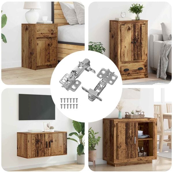 vidaXL P&aacute;nt 2 pcs Niklov&aacute; 139 x 64,1 x 10 mm Železo