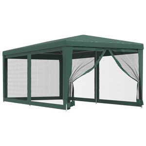 vidaXL P&aacute;rty stan so 6 sieťkovan&yacute;mi bočn&yacute;mi stenami zelen&yacute; 3x6 m HDPE