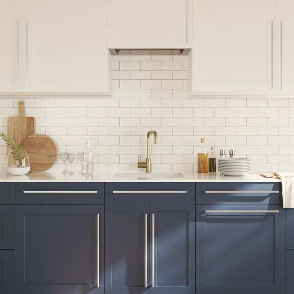 vidaXL Rukov&auml;te na skrinku 20 ks strieborn&eacute; 480 mm nehrdzavej&uacute;ca oceľ