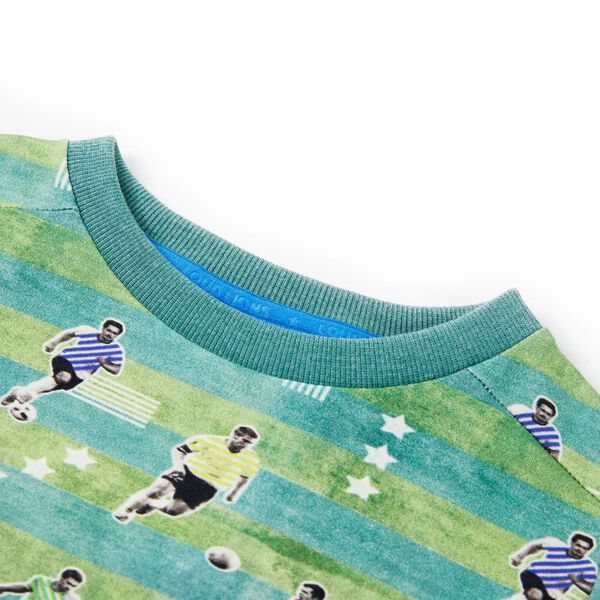 Detská mikina svetlozelená melanž 92