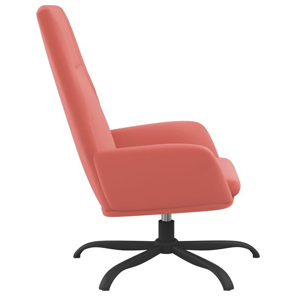 vidaXL Relaxačn&eacute; kreslo ružov&eacute; zamat