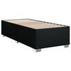 vidaXL Posteľný rám boxspring s matracom čierny 80x200 cm látka