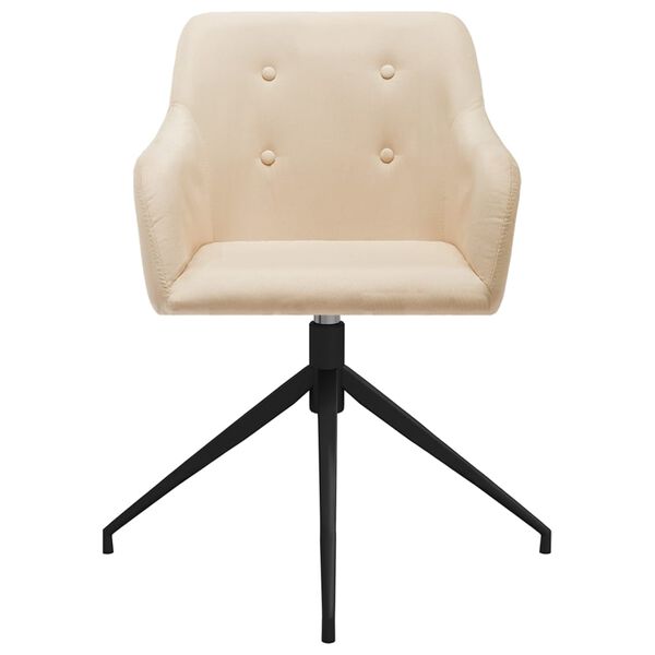 vidaXL Otočn&eacute; jed&aacute;lensk&eacute; stoličky 2 ks kr&eacute;mov&eacute; l&aacute;tkov&eacute;