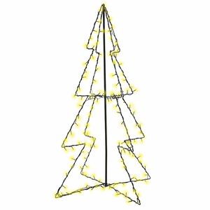 vidaXL Vianočn&yacute; stromček, kužeľ, 160 LED, dovn&uacute;tra aj von 78x120 cm