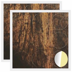 vidaXL Samolepiaci obal na skrutky 2 pcs Star&eacute; drevo &Oslash; 20 x 0,5 mm