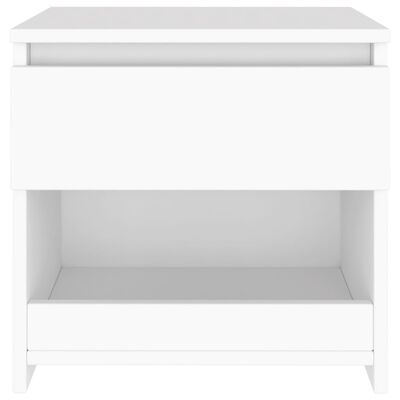 vidaXL Nočný stolík biely 40x30x39 cm drevotrieska