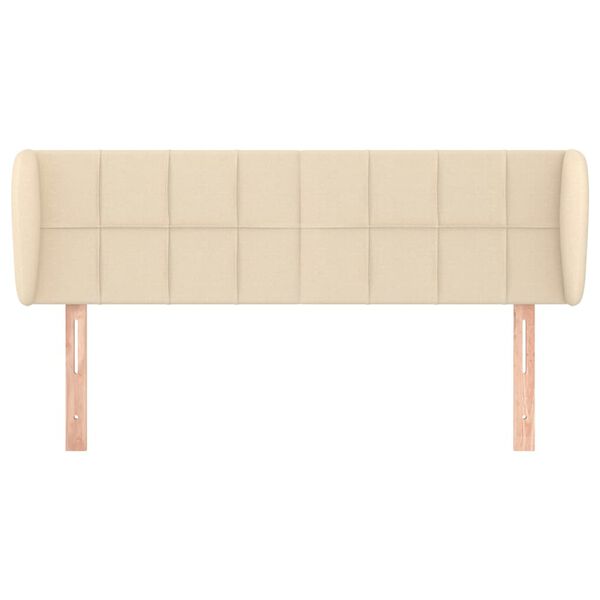 vidaXL Čelo postele so z&aacute;hybmi kr&eacute;mov&yacute; 147x23x78/88 cm l&aacute;tka