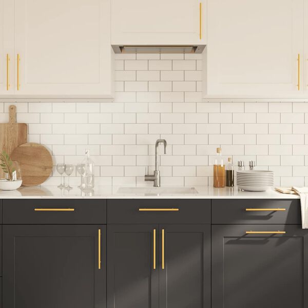 vidaXL Rukoväte na skrinku 10 ks zlaté 160 mm nehrdzavejúca oceľ