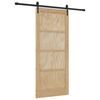vidaXL Posuvn&eacute; dvere ORKDAL Pr&iacute;rodn&aacute; a čierna 86 x 198,5 cm