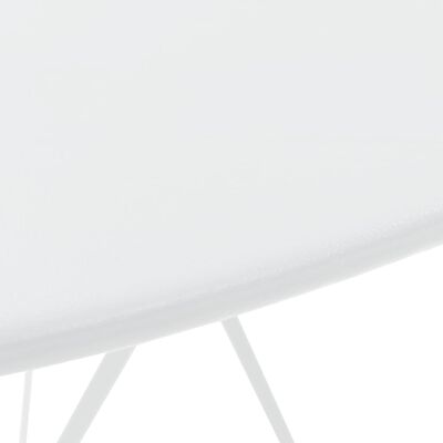 vidaXL 3-dielna bistro súprava biela oceľová