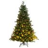 vidaXL Umel&yacute; v&yacute;klopn&yacute; vianočn&yacute; stromček s 300 LED 240 cm