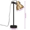 vidaXL Stolová lampa 25 W starožitná mosadzná 15x15x55 cm E27