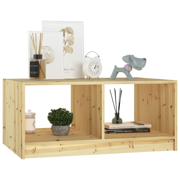 vidaXL Konferenčný stolík 75x50x33,5 cm jedľový masív