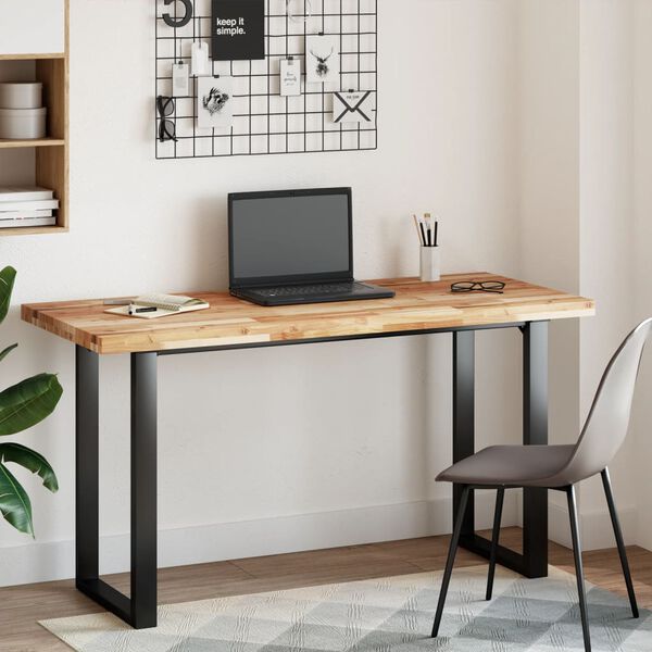 vidaXL Stolov&aacute; doska obdĺžnikov&aacute; 140x60x4 cm mas&iacute;vna ak&aacute;cia