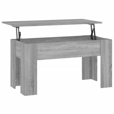 vidaXL Konferenčný stolík sivý dub sonoma 101x49x52cm spracované drevo